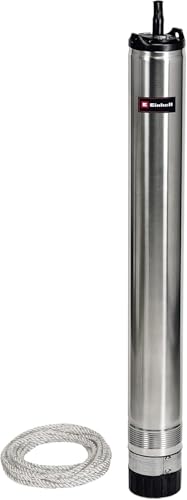 Einhell Tiefbrunnenpumpe GE-DW 1155 N-A (1.100 Watt, bis zu 6.000 L/h, max. Förderhöhe 55 m, Pumpendurchmesser 98 mm,...
