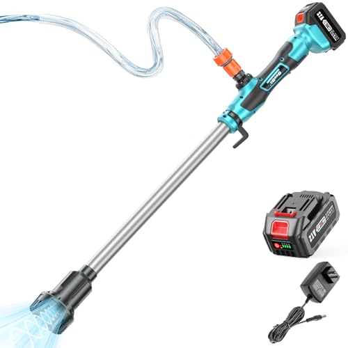 SeeSii Akku Regenfasspumpe Wasserpumpe,4000 mAh 21V Akku & Ladegerät Inklusive,720 GPH,32 FT Förderhöhe,Tragbare...