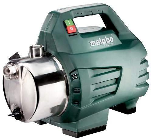 metabo Gartenpumpe P 4500 Inox – 600965000 – Bewässerungspumpe mit 4500 l/h Fördermenge – Ideal für 1-3 Regner...